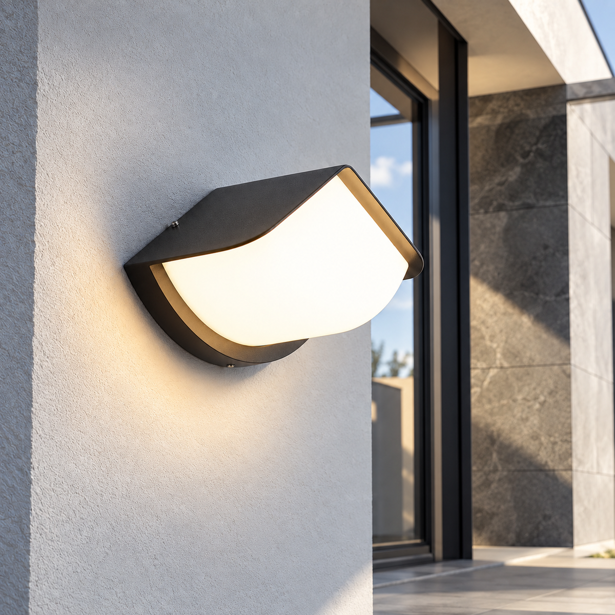 Світильник чорний настінний з білим розсіювачем H - 12 cm Led 10W 4000К Black + White Angle 260936-100008983