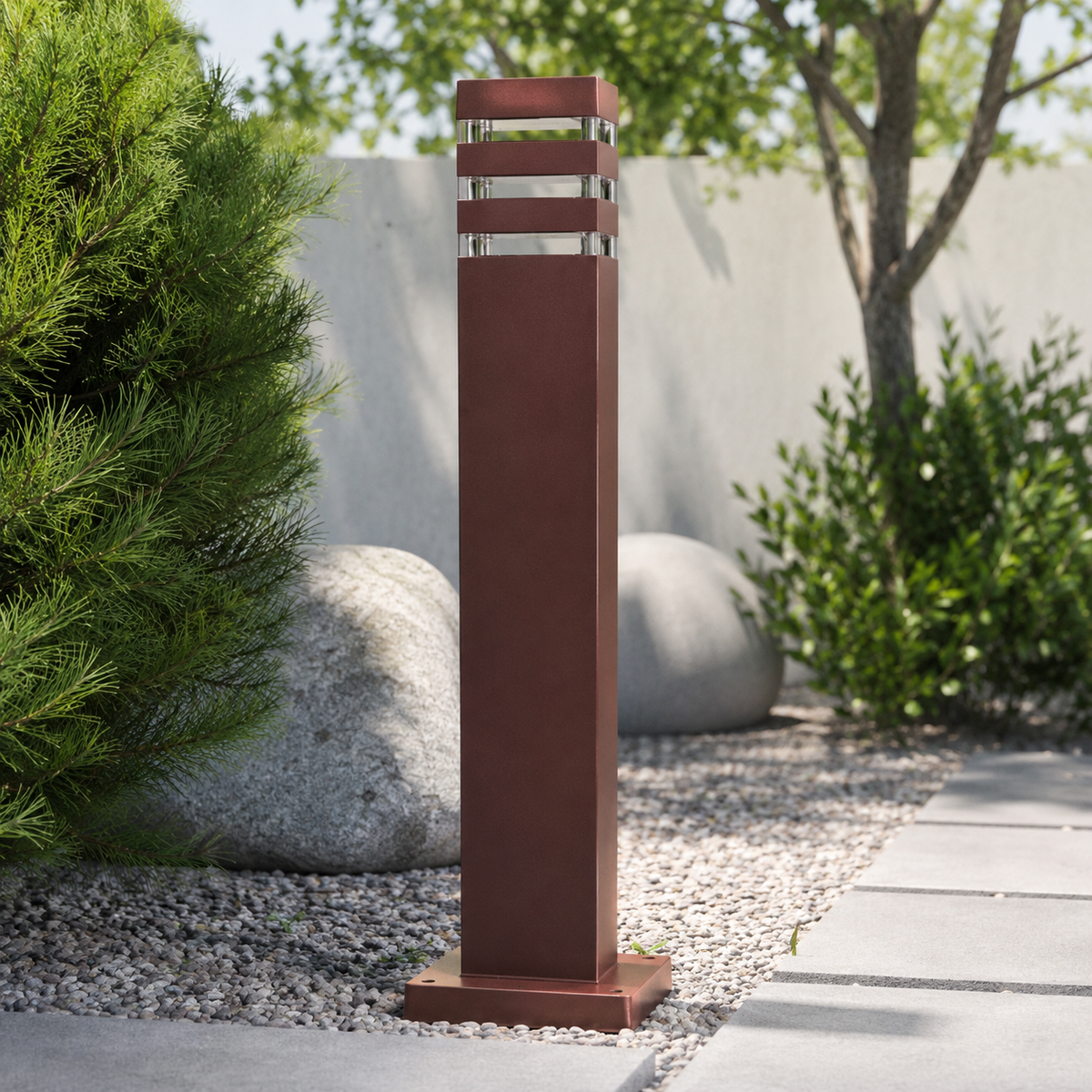 Вуличний стовбчик коричневий H-60 cm E27 Coffee Olivia 230619-100002118
