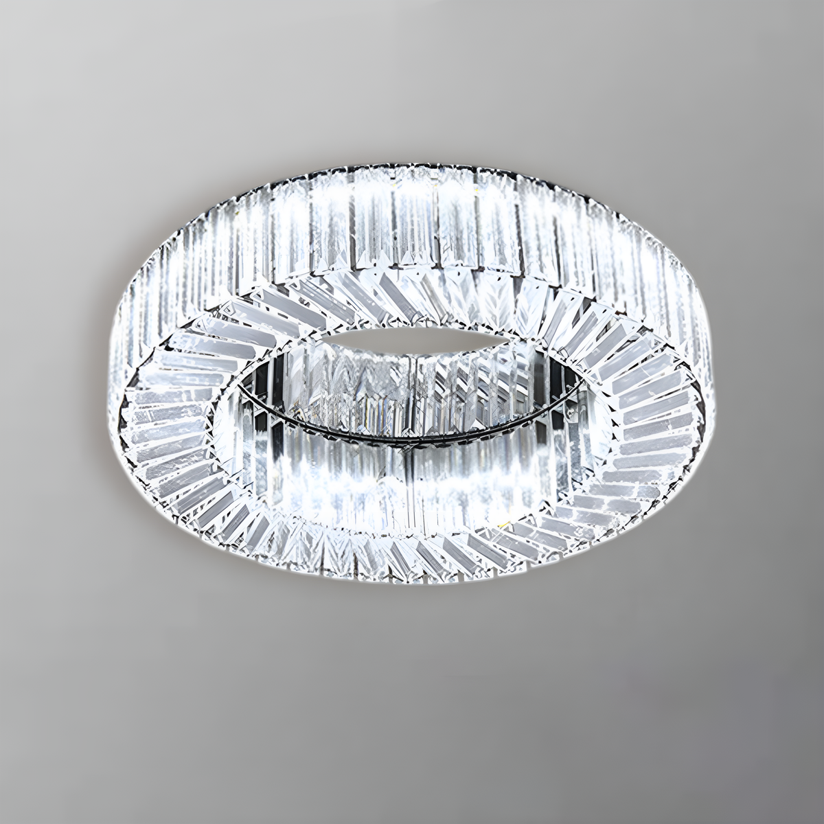 Стельовий світильник Crystal Tube D-40 cm/ D-50 cm Chrome 250676-100005125