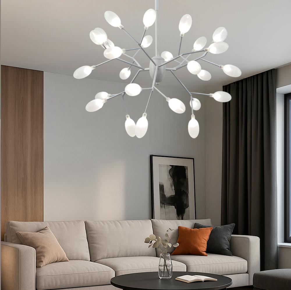 Люстра біла L-70 cm матові лепестки G4х27 White Tree 250618-100005243