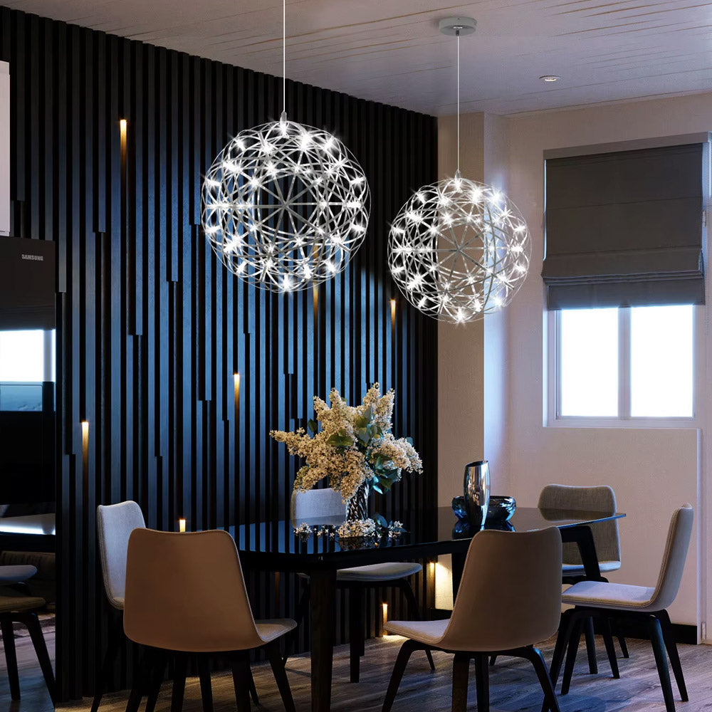 Підвісні світильники D-40/60/80/100/120 cm Led 4000K Chrome Sphere 250218-100004193