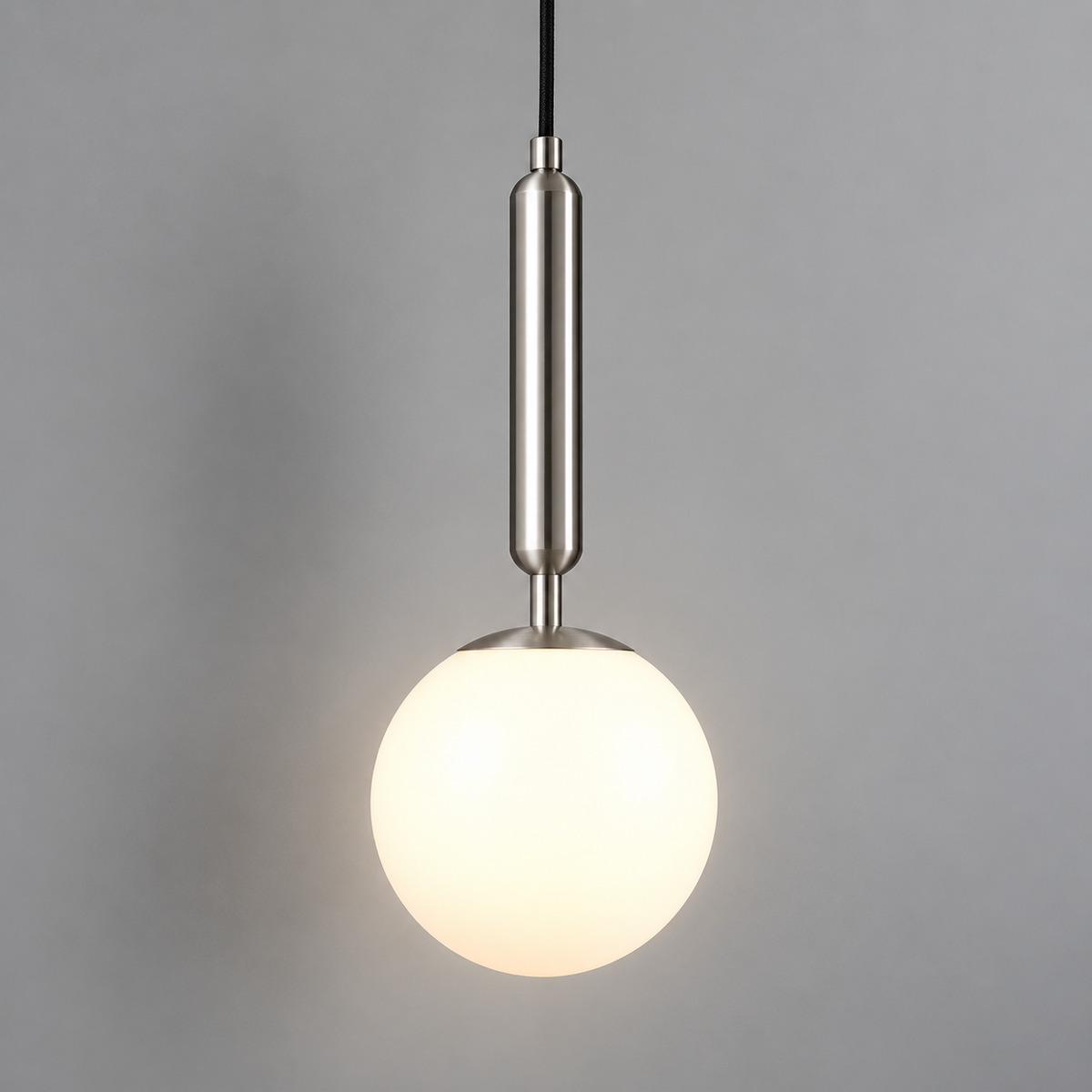 Світильник підвісний срібний D-15 cm E14 Chrome Faro Bollo 261019-100009058
