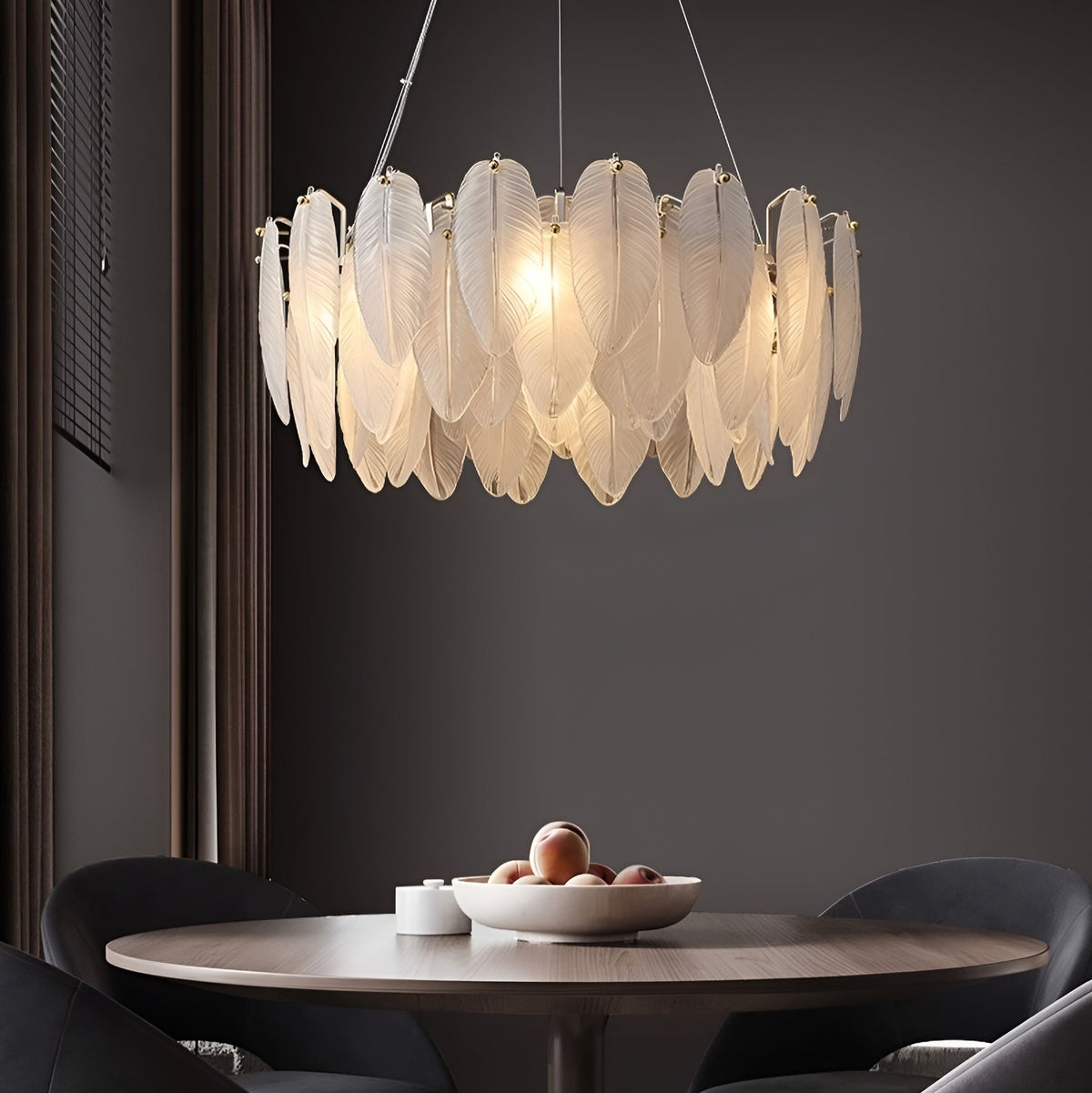 Підвісна люстра золота 12хЕ14 D-80 cm Gold Feathers gloss 260235-100007560