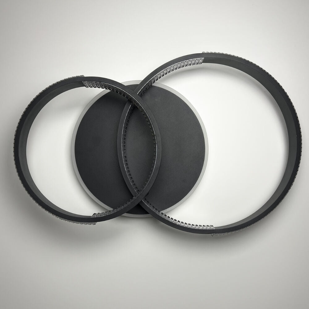 Стельова люстра чорна з пультом L-60 cm H-11 cm Led 80W 3000-6000K Black Arka lamp 251174-100006649