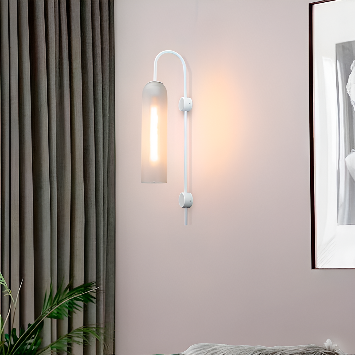 Настінний світильник LumiTower Float Е27 Н-72cm Milky+White 250577-100004882