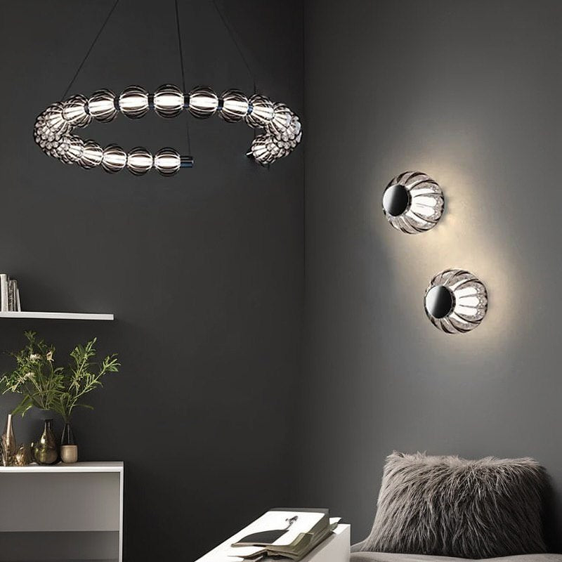 Настінний світильник світлодіодний Beads grey D-10 cm Led 5W Chrome 250219-100004153