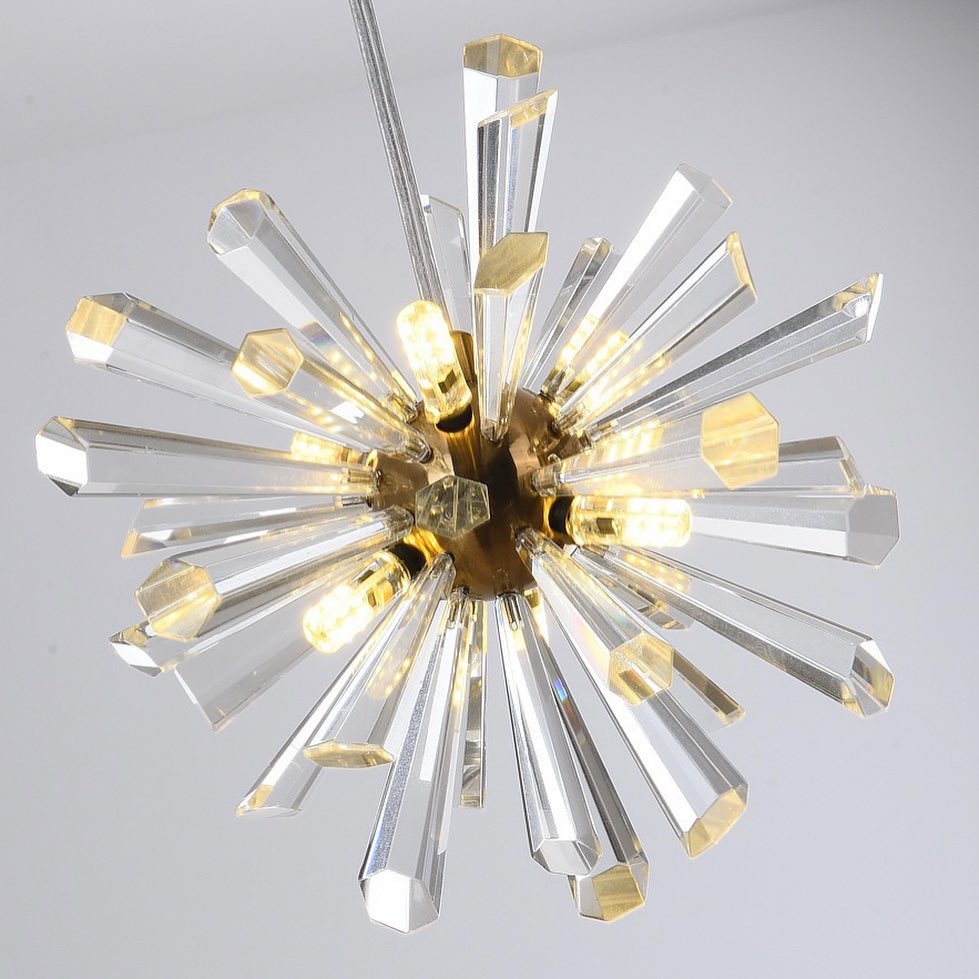 Підвісний світильник D-25 cm 8xG4 Gold Frost Elegance 231018-100002686