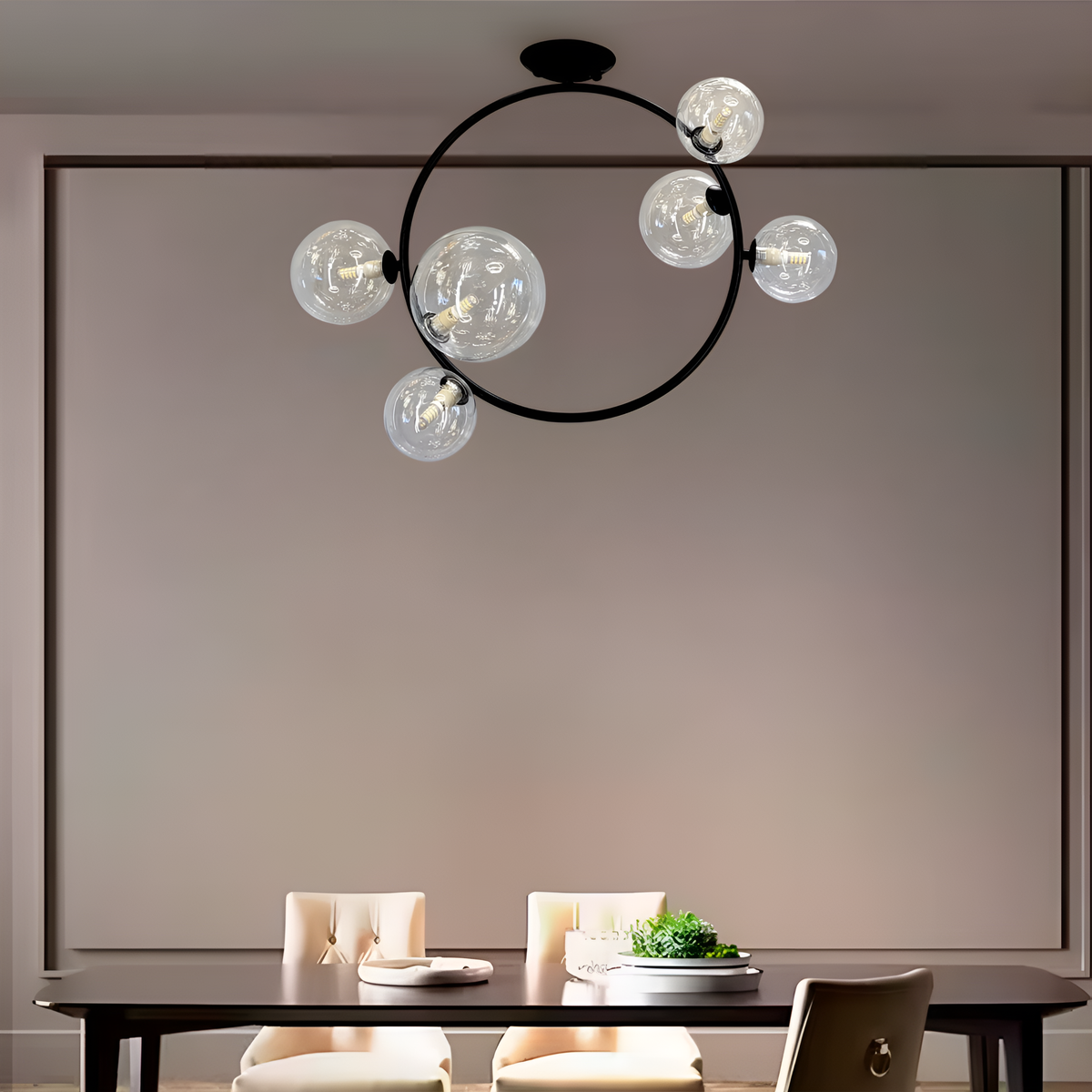 Люстра Bubbles G9x6 H-46cm Black+Clear 250535-100004986