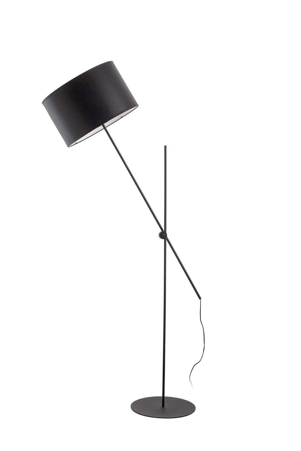 Торшер чорний з регулюючим плафоном H-160 cm E27 Black Fold 251263-100006995