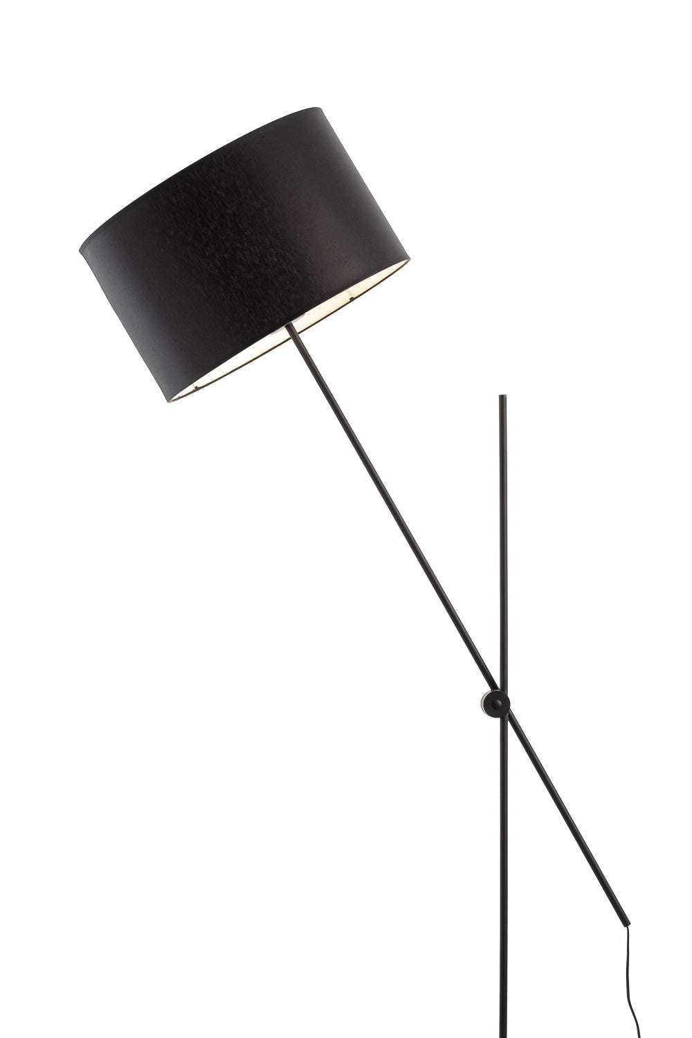 Торшер чорний з регулюючим плафоном H-160 cm E27 Black Fold 251263-100006995