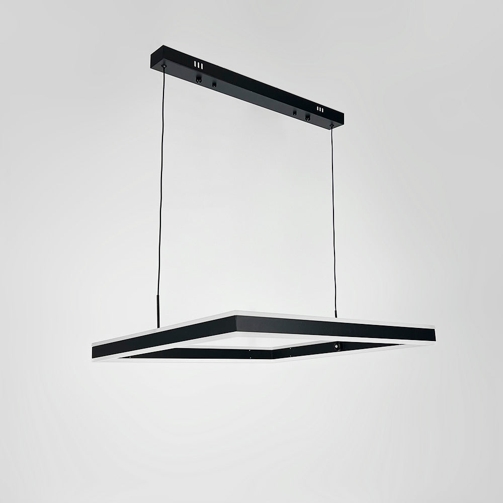 Підвісний світильник D-60 cm Led 106W 3000K 4000K 6000K Black Square 250218-100004182