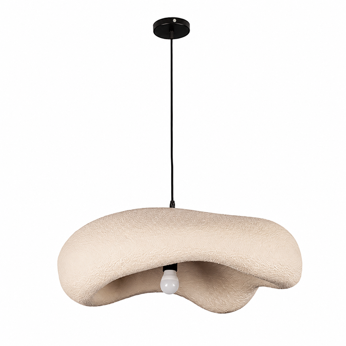 Підвісний світильник бежевий L - 60 cm H - 22 cm E27 Beige Wabi Sabi 260531-100007902