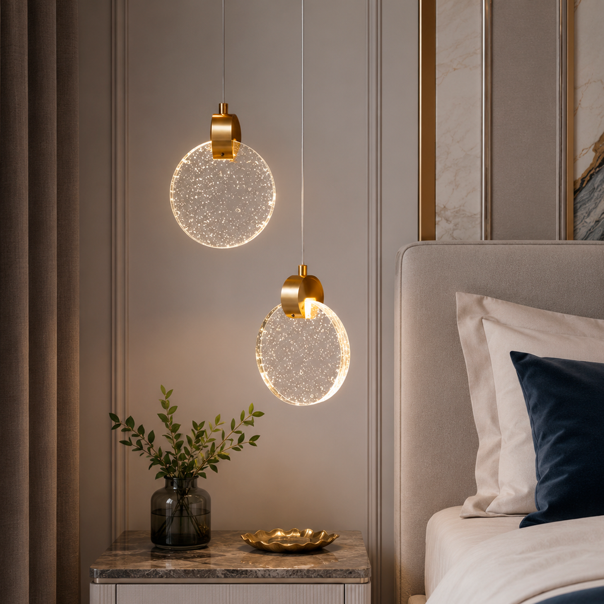 Підвісний світильник золотий Led 5W 4000K Gold Coin 220718-100000913