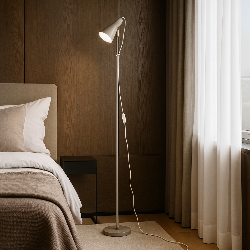 Торшер сірий H-132 cm E14 Grey Ray floor lamp 251036-100006400
