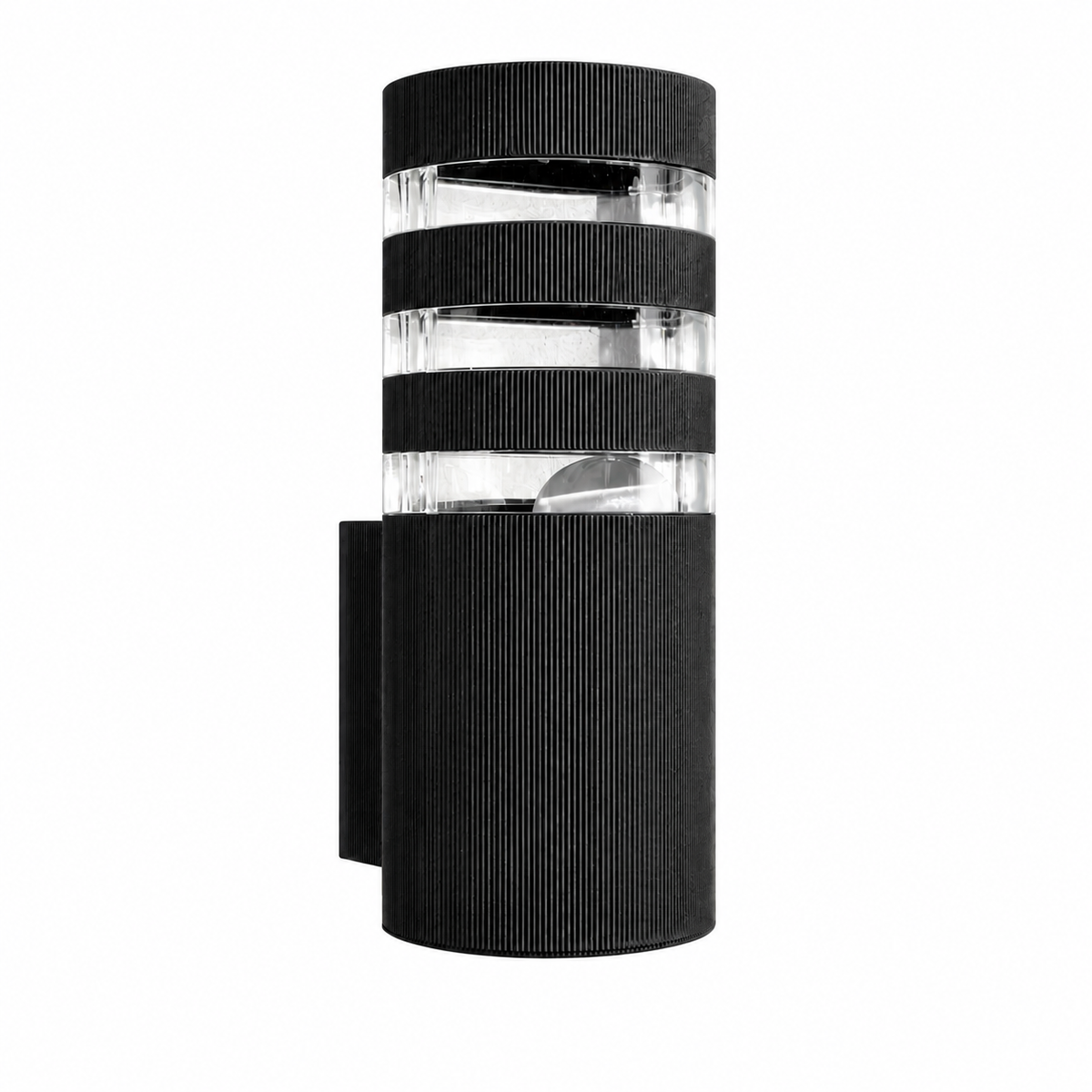 Настінний чорний / сірий вуличний світильник Е27 ІР54 Black / Grey Milena 260619-100008190