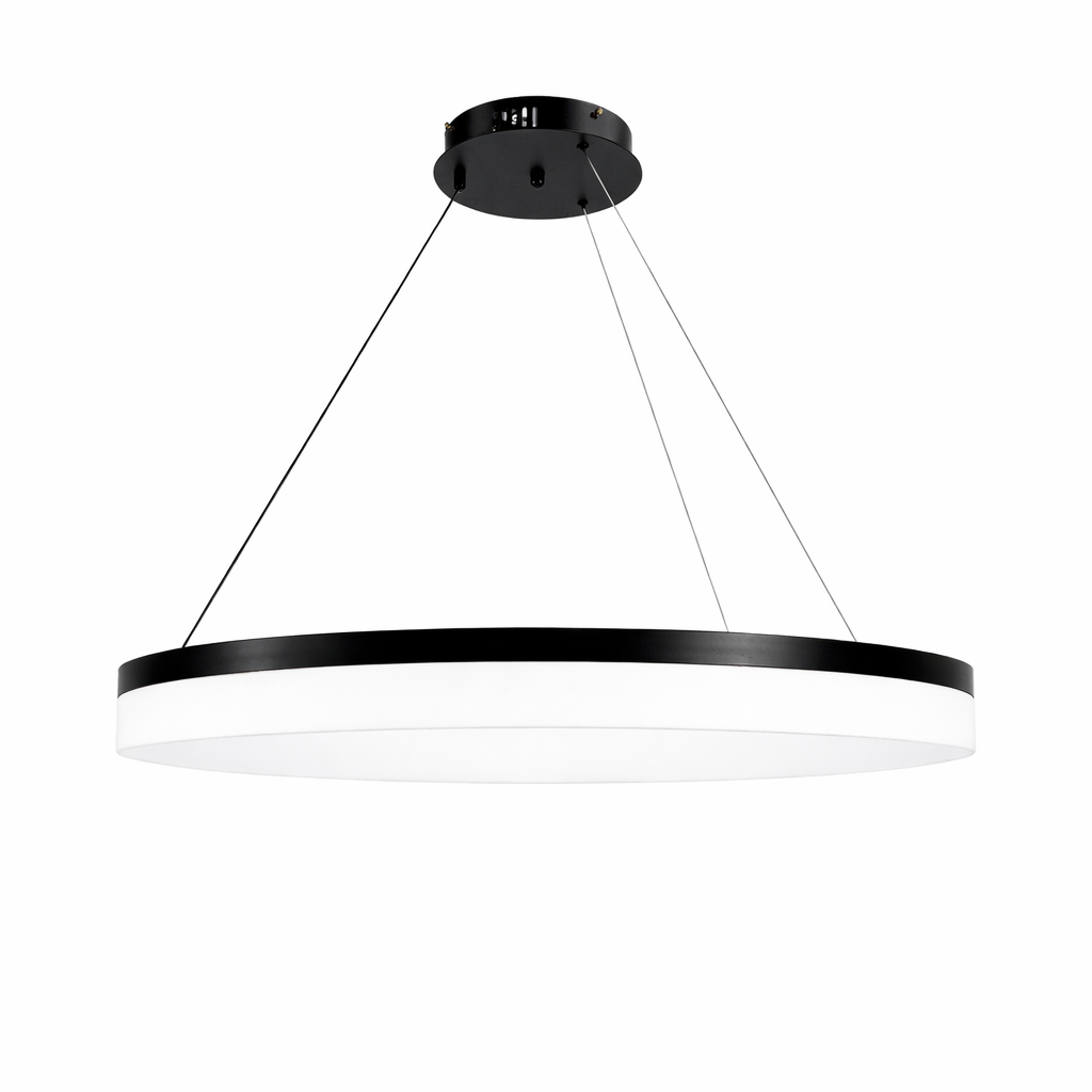 Підвісні люстри D-50 cm / D-60 cm / D-80 cm Led 3000K-6000K Black Matte Ice 251218-100006974