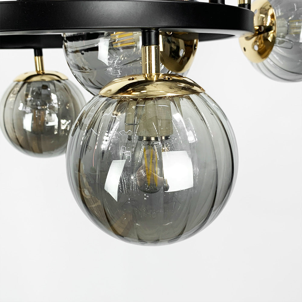 Люстра Modo W-60 см Н-40-140 см Е27*8 Black + Gold 231118-100002747