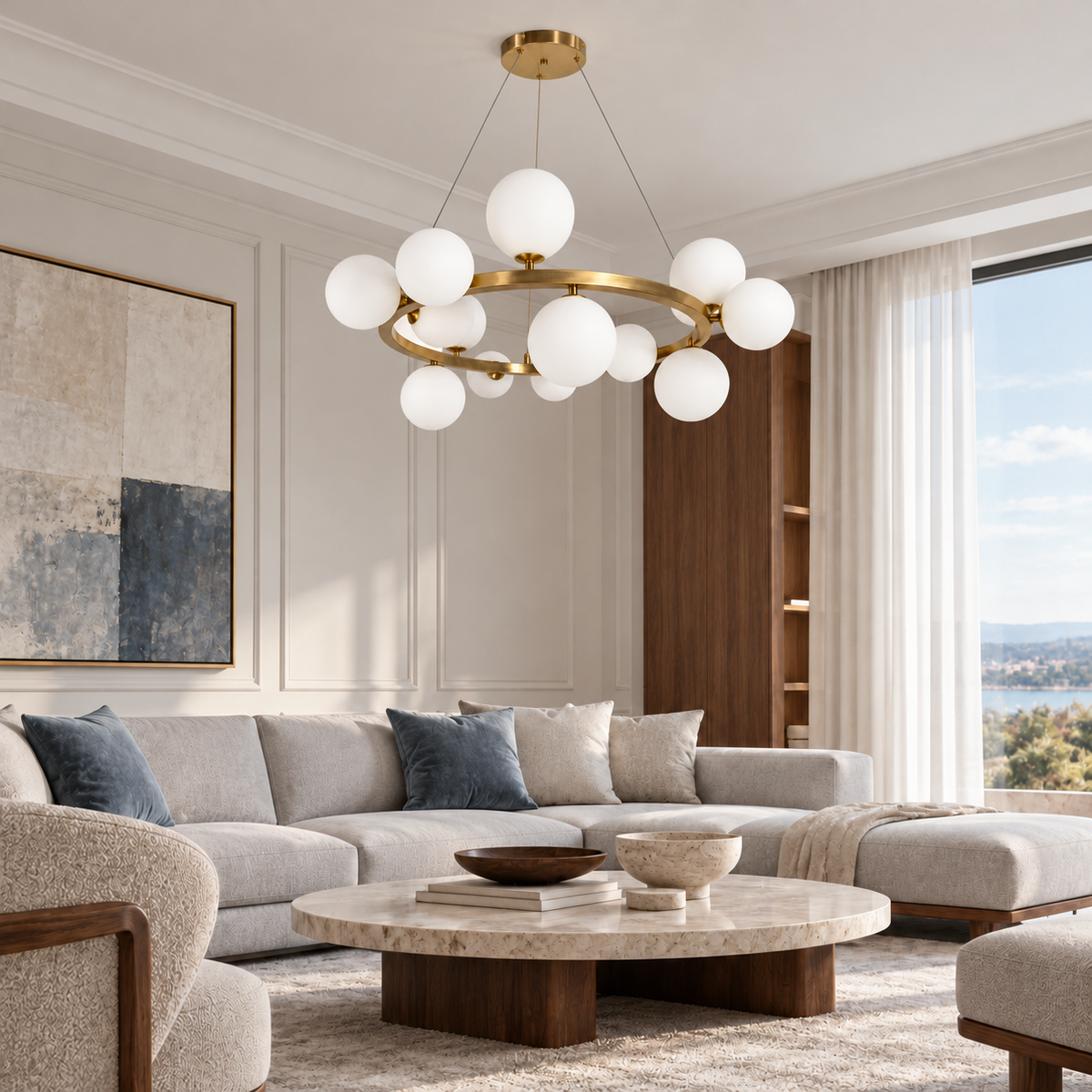 Люстра Bubbles 14 Gold D-75 cm 241018-100003915