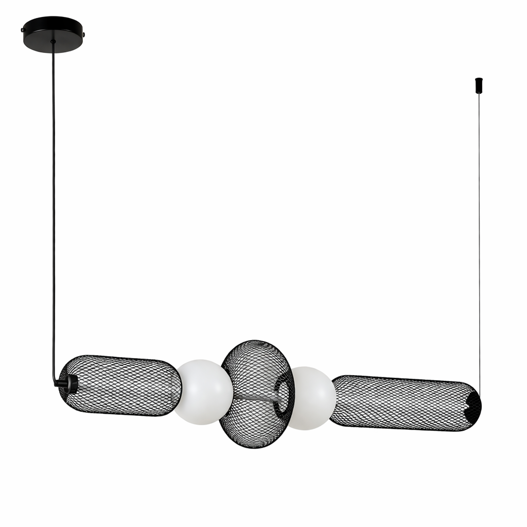Підвісна світильник L-95 cm Led 12W 3000K Black+White Lattice 260131-100007197