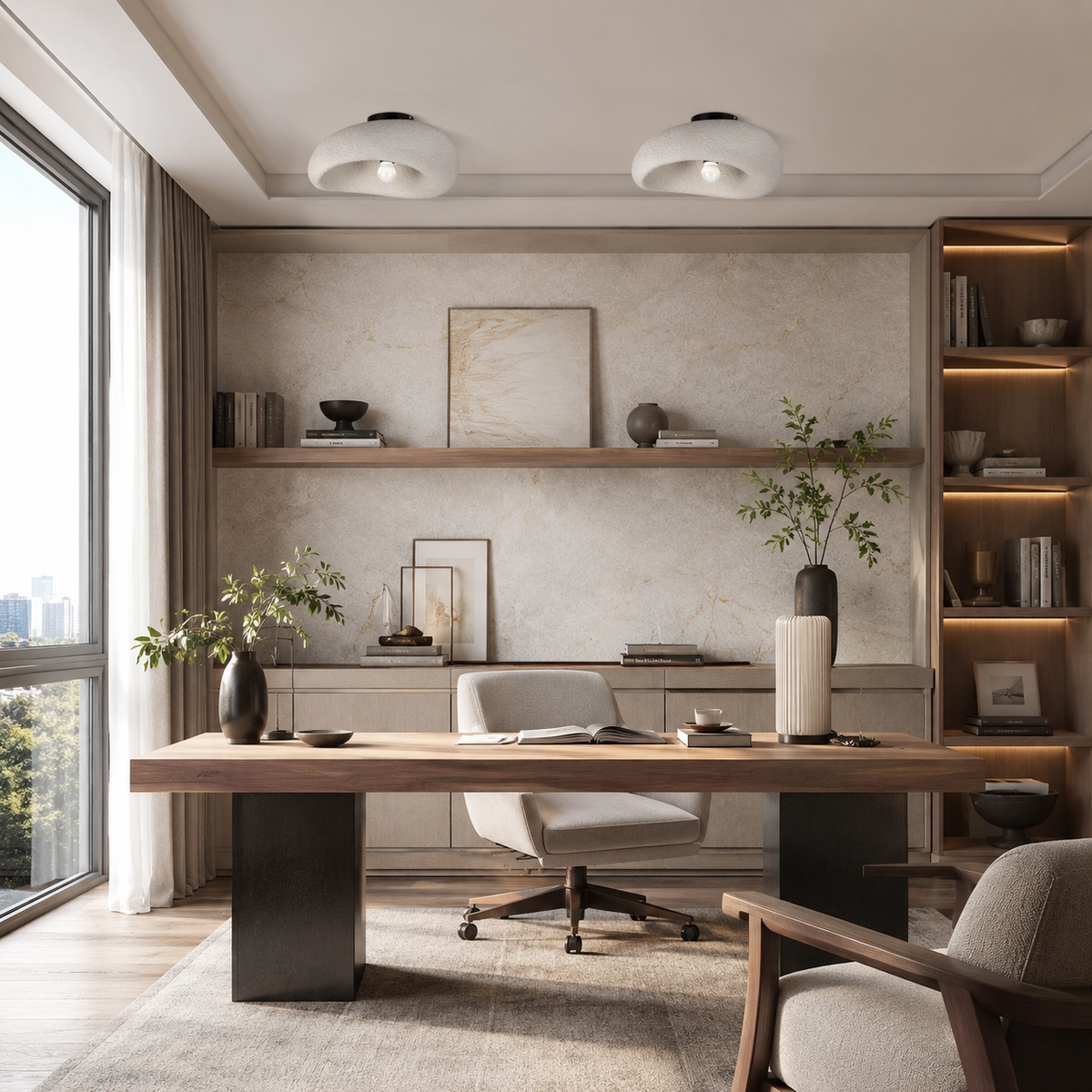 Cтельовий світильник сірий L - 40 cm / L - 52 cm / L - 60 cm E27 Grey Wabi Sabi 260431-100007841