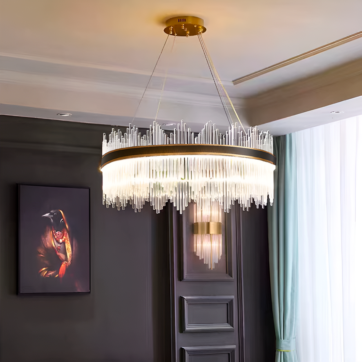 Люстра Elegance Gold Black D-60cm / D-80cm 250488-100004483