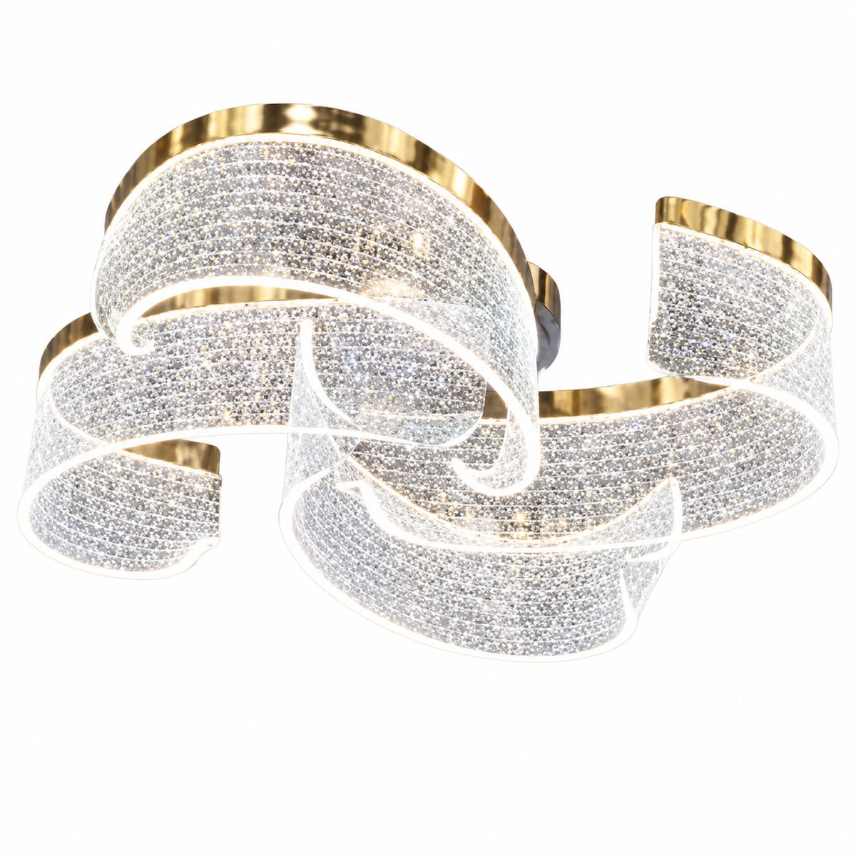 Стельова люстра золота L-51 cm Led 44W 3000K-6000K Gold Aurora 261035-100009053