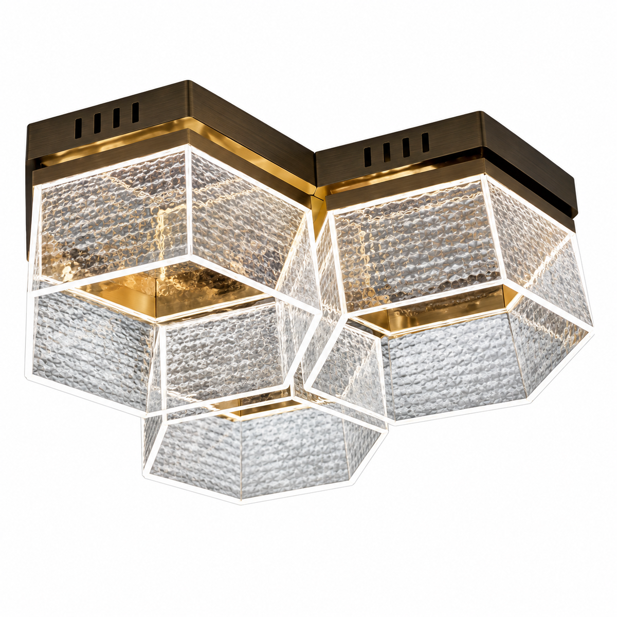 Стельова люстра золота L-44 cm Led 3000K-6000K Gold Aurora 261035-100009060