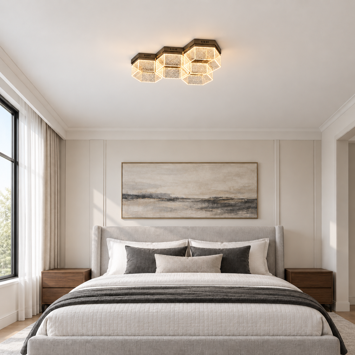 Стельова люстра золота L-65 cm Led 3000K-6000K Gold Aurora 261035-100009061