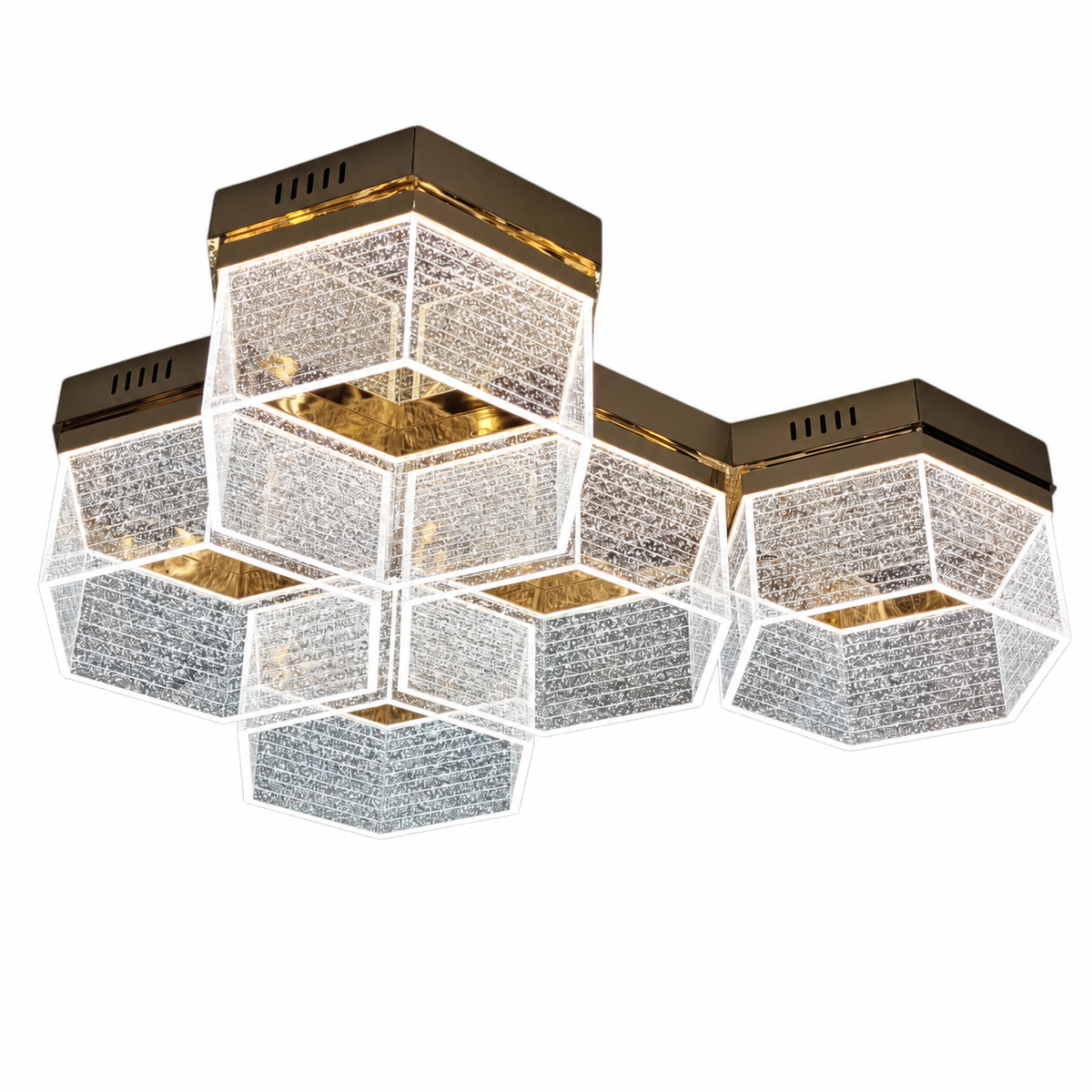 Стельова люстра золота L-65 cm Led 78W 3000K-6000K Gold Aurora 261035-100009062