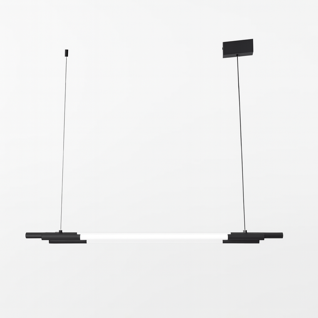 Підвісна люстра трубчаста L-90/110/130 cm Led Black+White Tube 251018-100006282