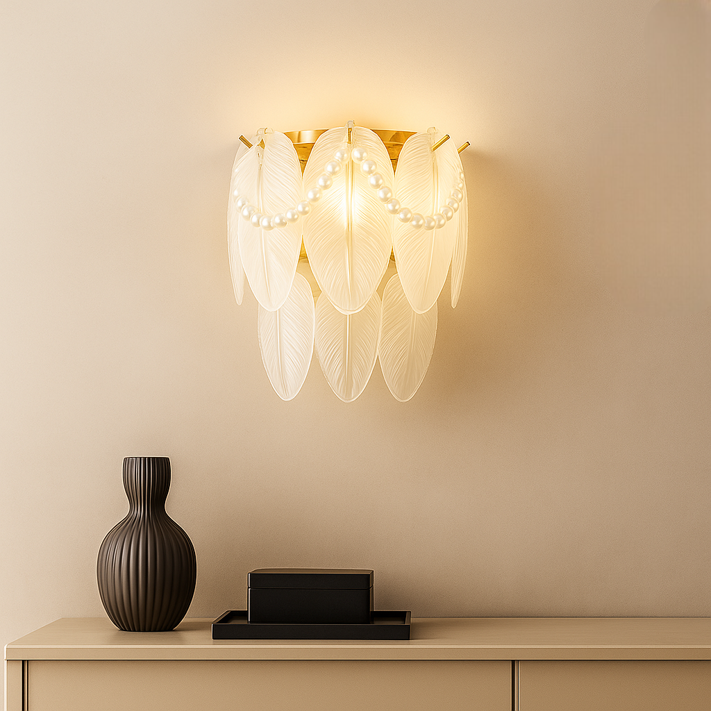 Настінний світильник Pearl H-30cm E14x2 White+Gold 250635-100005186