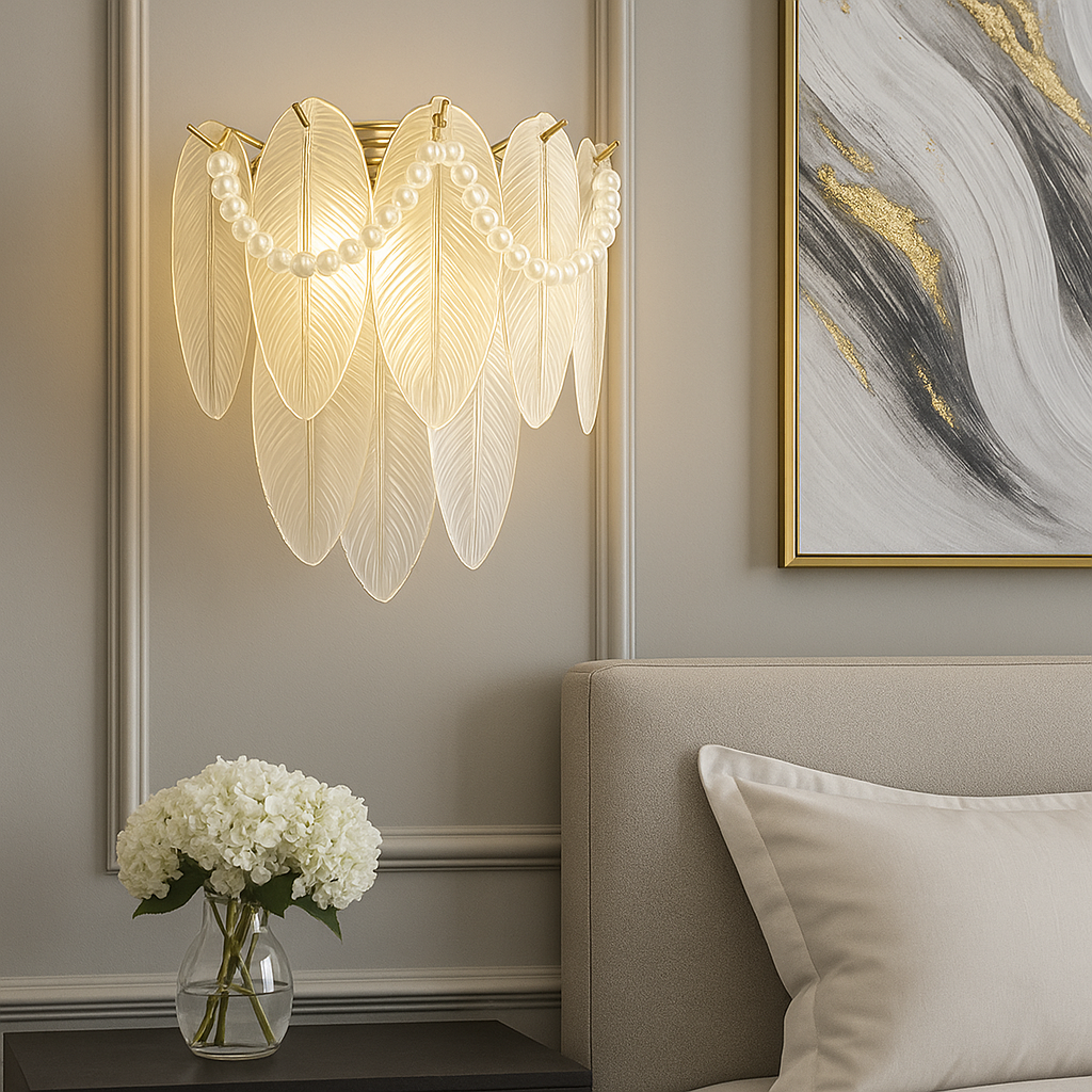 Настінний світильник Pearl H-30cm E14x2 White+Gold 250635-100005186