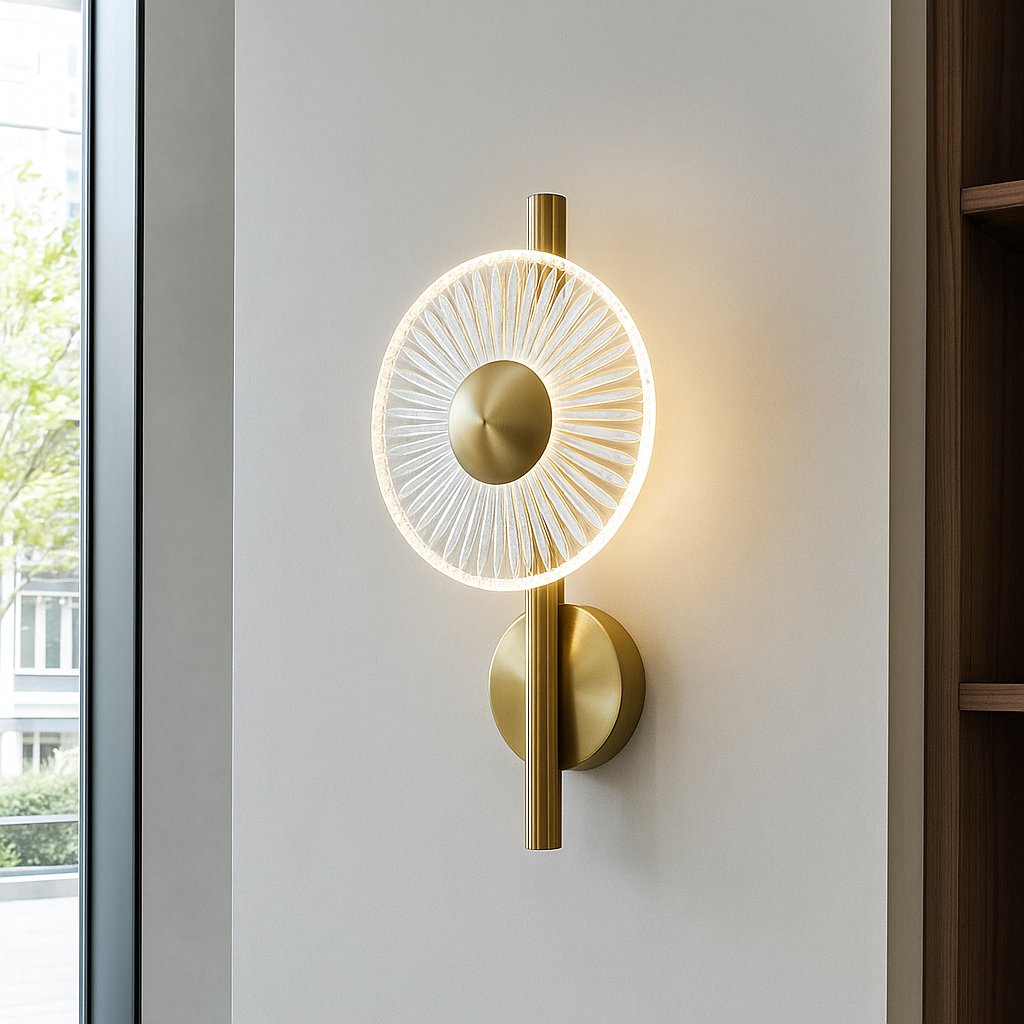 Настінний світильник золотий H-40 cm Led 3000-6000K Gold Sunflower 251122-100006604