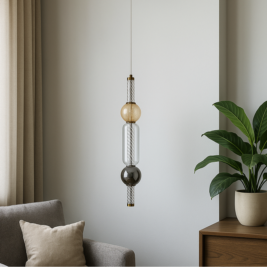 Підвісний світильник H-50 cm Led 7W 4000K Smoke+Amber Colours 251031-100006296