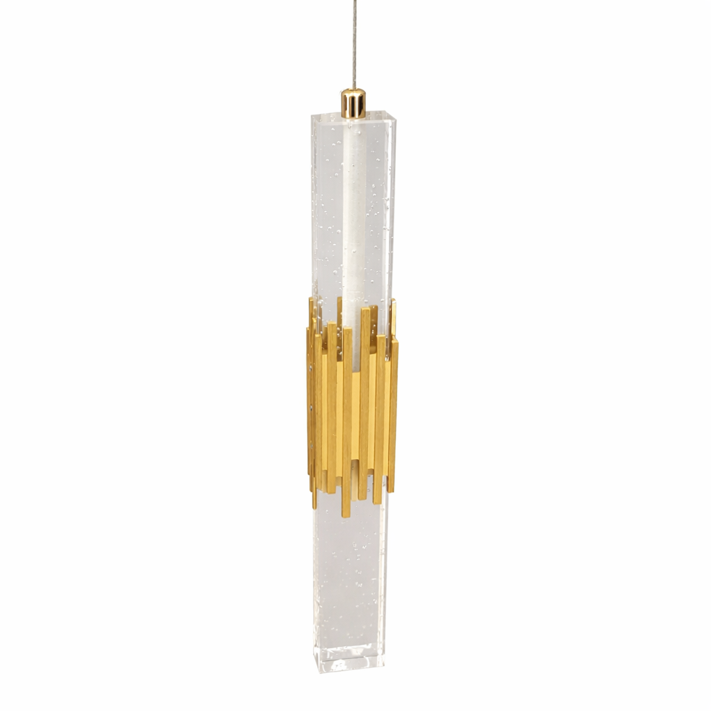 Підвісний світильник золотий H-34 Led 12W 4000K Gold Tube 260135-100007134