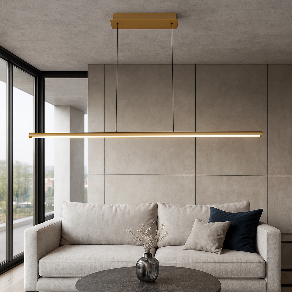 Підвісна люстра золота L-120 cm Led 21W 3000К Gold Line 251002-100006313