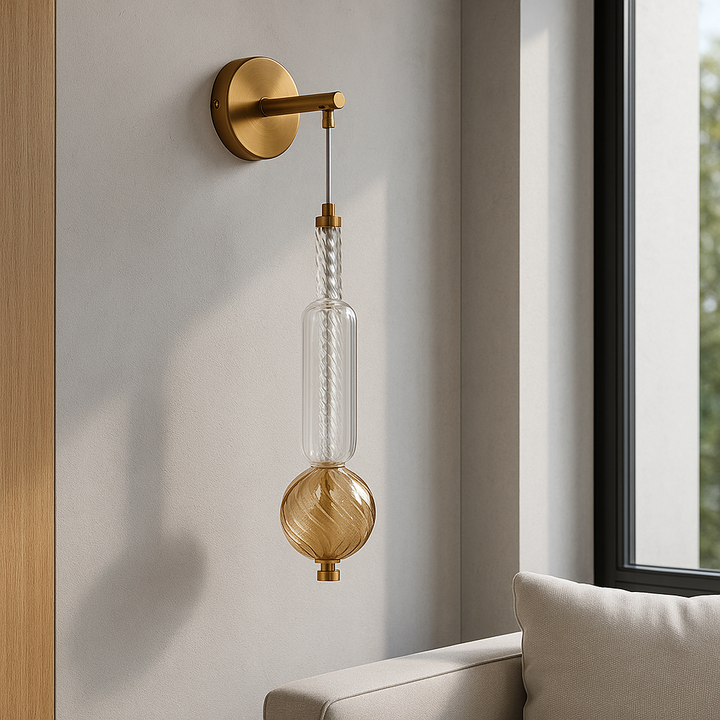 Настінний світильник H-50 cm Led 5W 4000K Gold+Clear+Amber Colours 251031-100006321