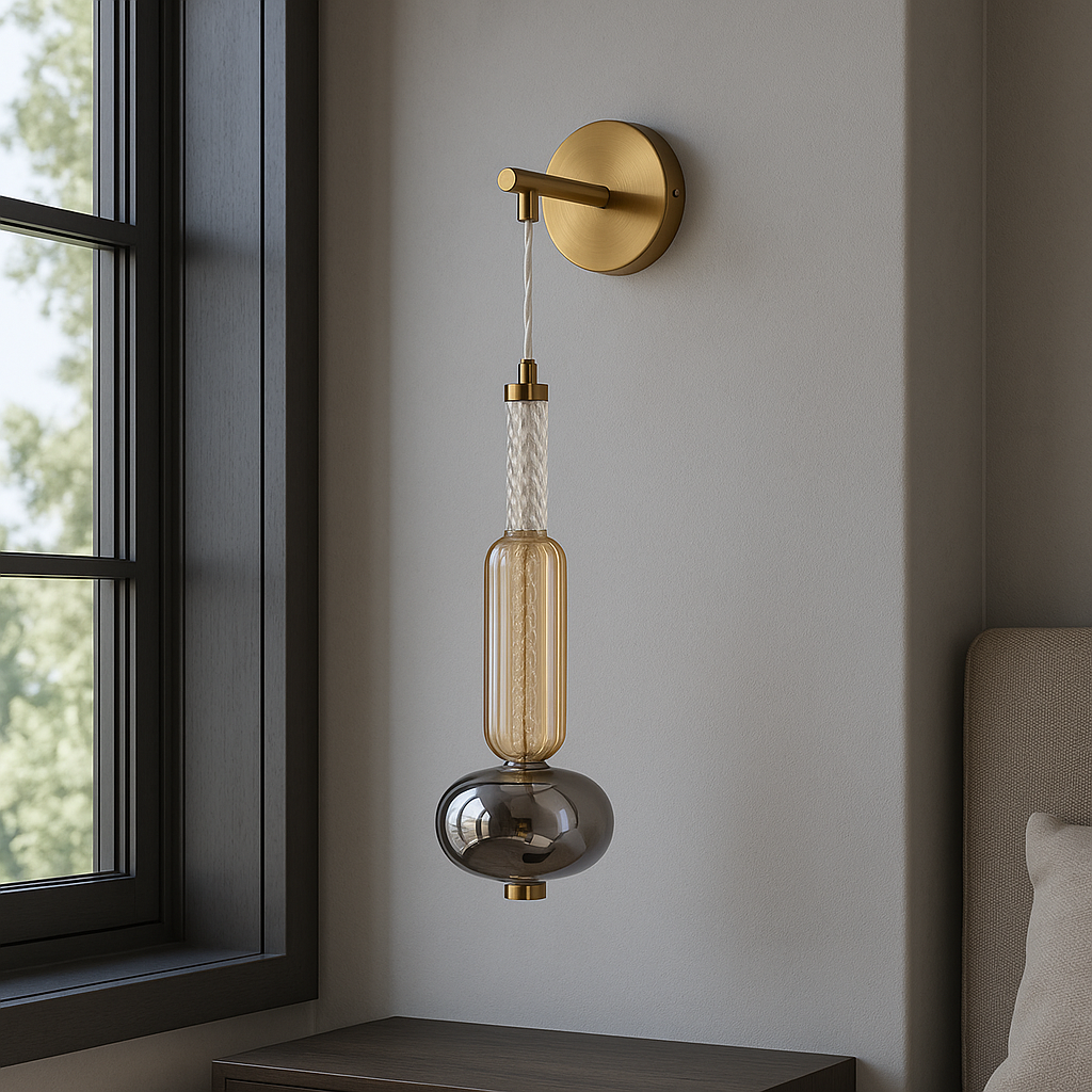 Настінний світильник H-50 cm Led 5W 4000K Smoke+Clear+Amber Colours 251031-100006326