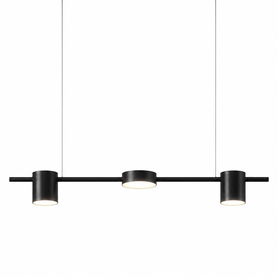 Люстра видовжена чорна L-75 cm Led 24W 3000K-6000K Black Ray Boshi 260622-100008134