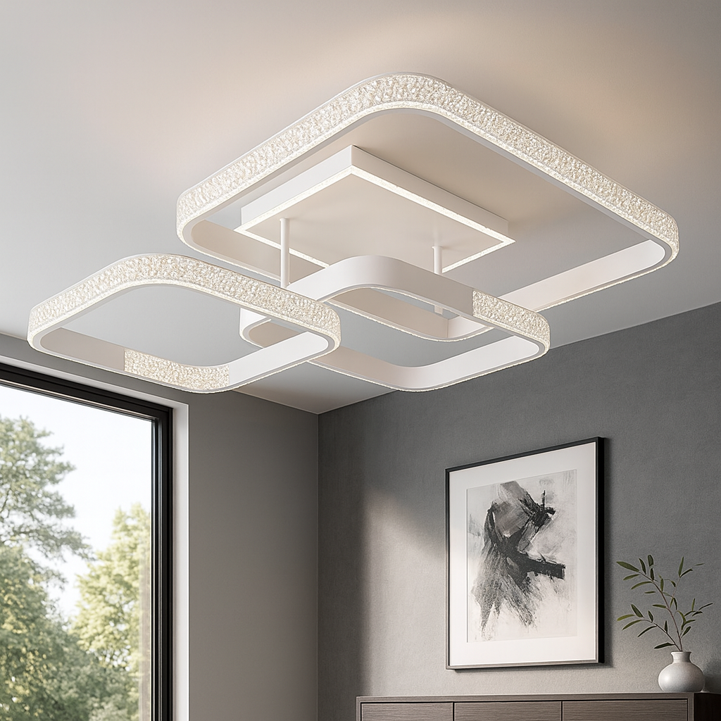 Стельова люстра білий з пультом L-76 cm H-16 cm Led 130W 3000-6000K White Arka lamp 251174-100006636