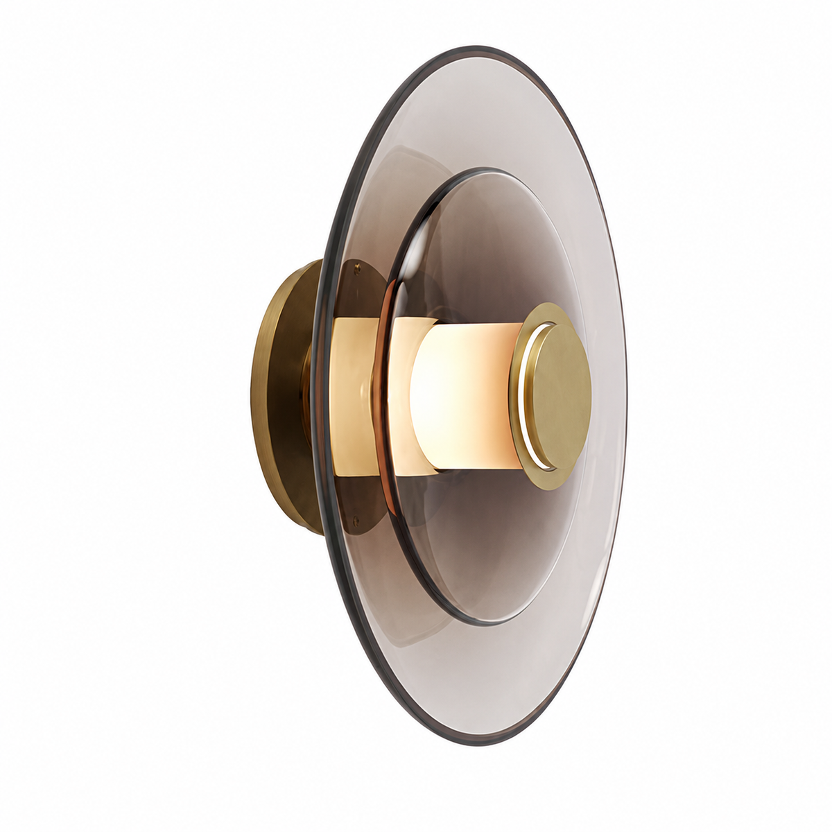 Настінні світильники D-23 cm / D-30 cm Led Gold+Graphit Plate 260658-100008153