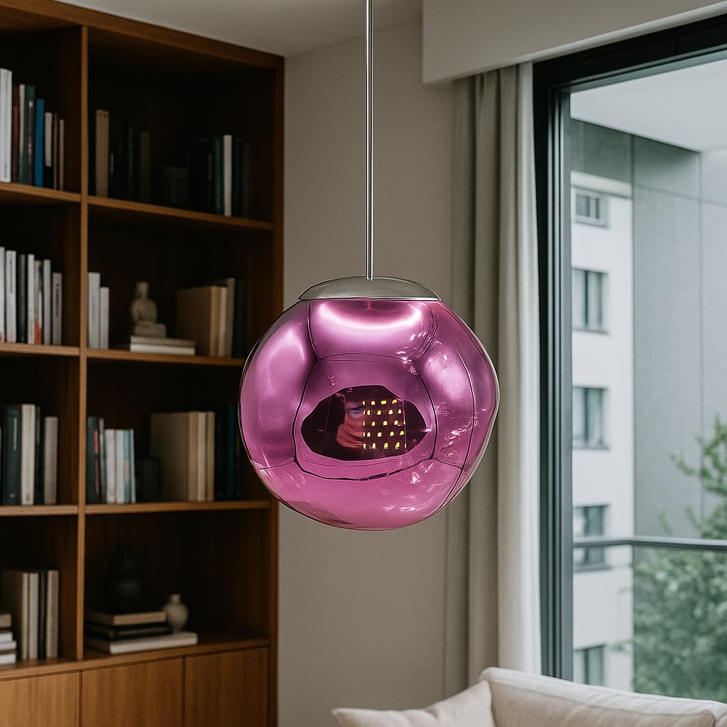 Підвісні світильники рожевий вишня H-max 120 cm E27 D-18 / D-28 / D-38 cm Pink Melt plasm 250122-100004064