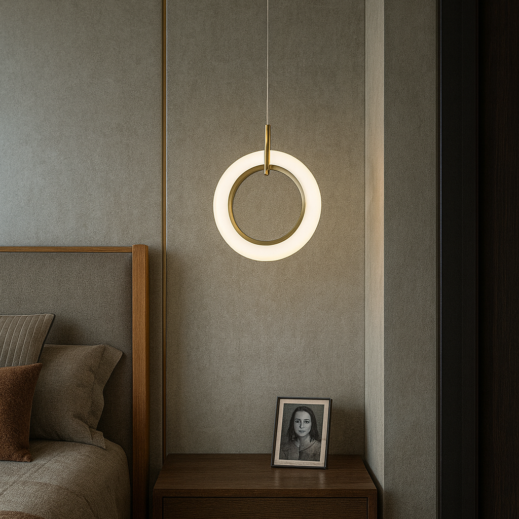 Підвісний світильник золотий D-21 cm Led 8W 4000K Gold Link 251135-100006677