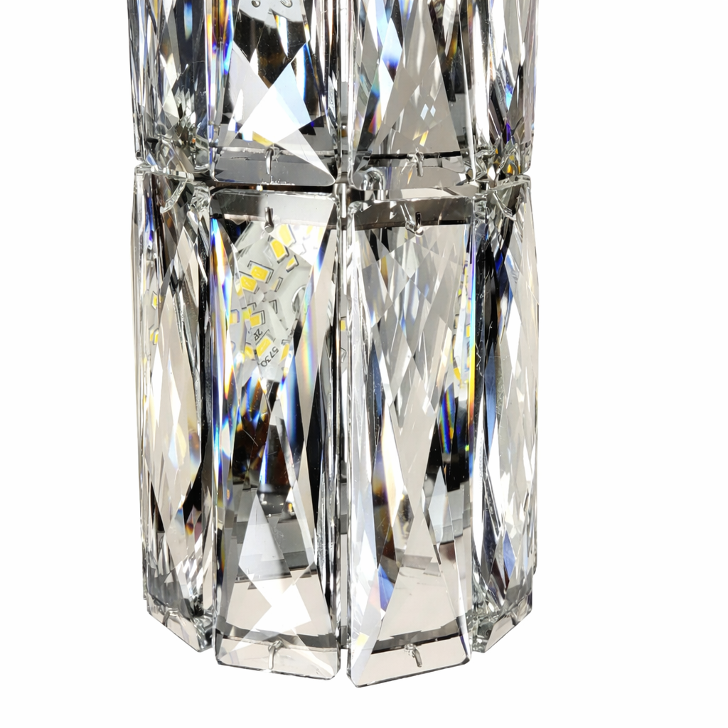 Бра настінні срібні Crystal Shine 4000К H-30 cm / H-40 cm Led 11W / 14W Сяйво Chrome 260135-100007183
