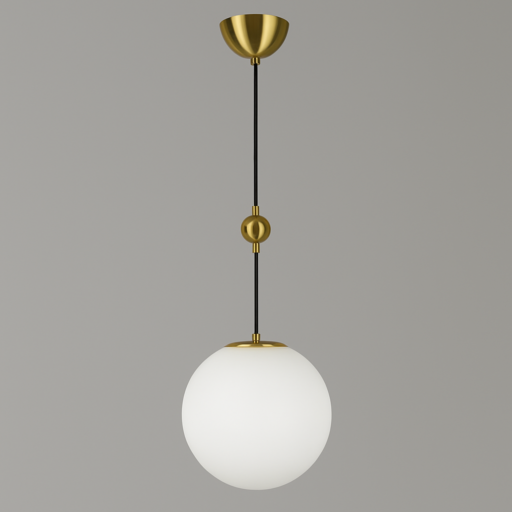 Підвісний світильник D-20 cm / D-25 cm E27 Gold+White Bollo 250918-100005927