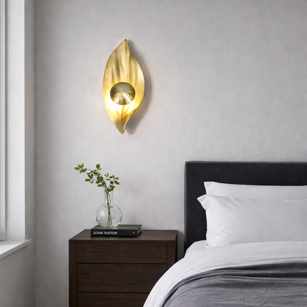 Настінний світильник золотий H-44 cm Led 4.6W 3000K-6000K Gold Leaf 260135-100007329