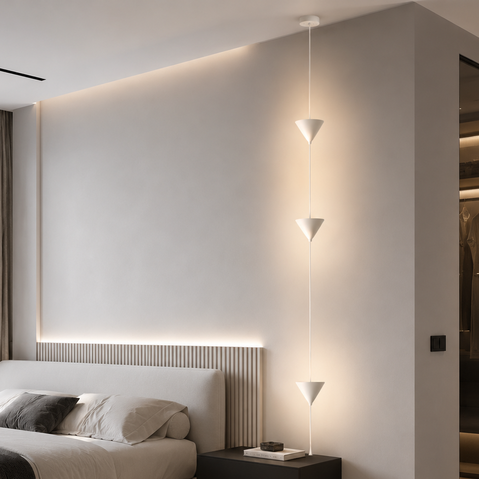 Торшер білий L-350 cm Led 18W White Cone 260658-100008301