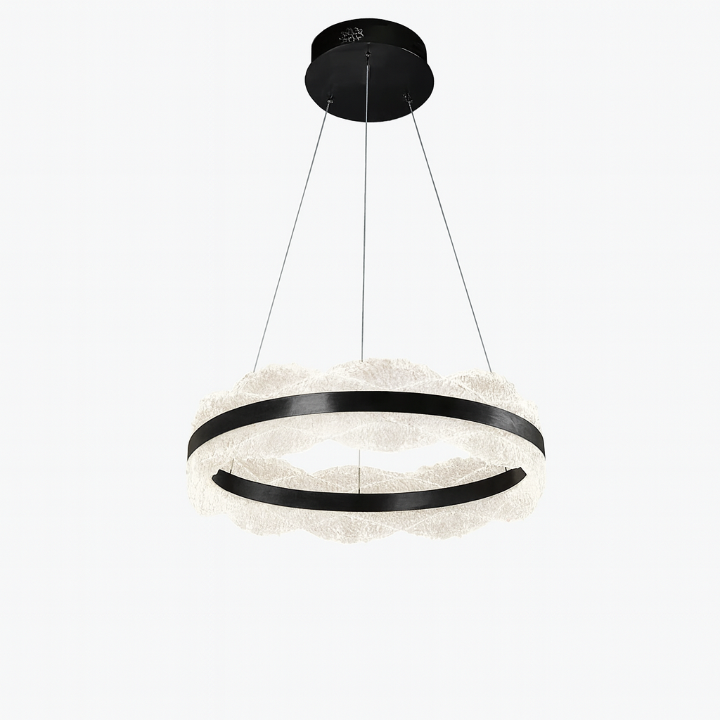 Підвісні люстри чорні D-40 cm / D-60 cm / D-80 cm Led Black Ice Glamour 251022-100006385