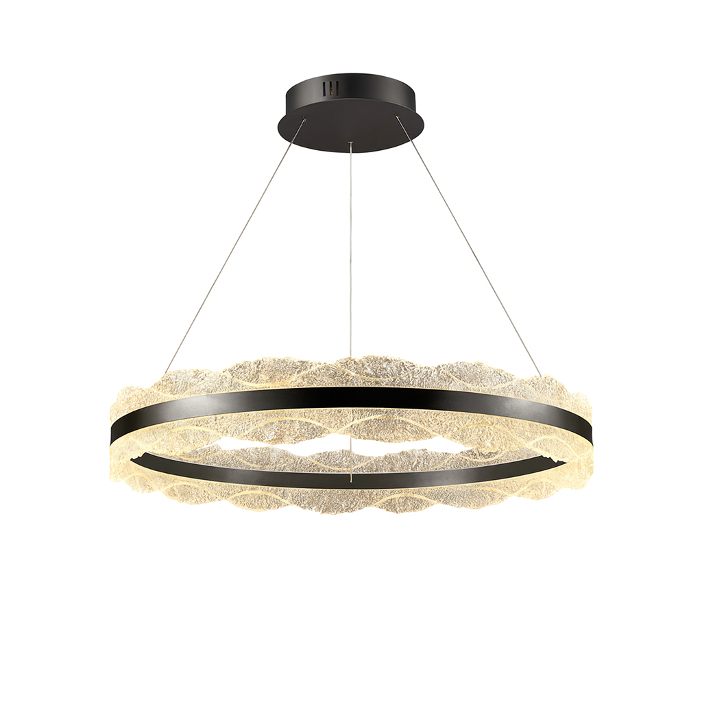 Підвісні люстри чорні D-40 cm / D-60 cm / D-80 cm Led Black Ice Glamour 251022-100006385