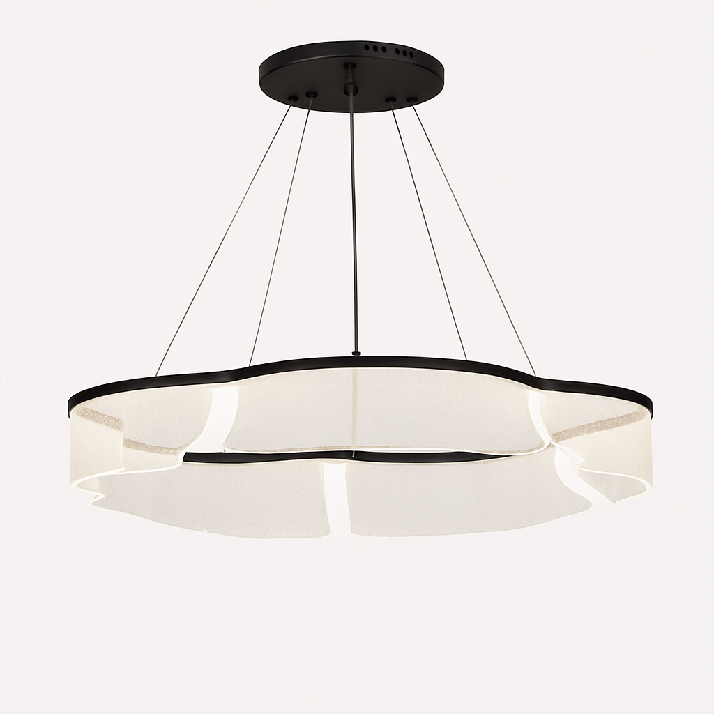 Підвісна люстра чорна світлодіодна D-60 cm Led 43W Black Jellyfish 251035-100006391